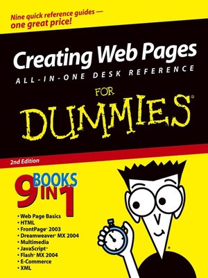 cover image of Creating Web Pages All-in-One Desk Reference for Dummies